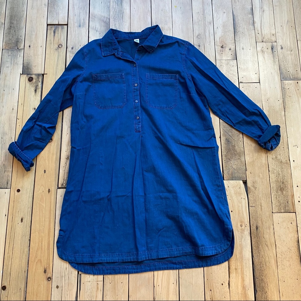 Old Navy Denim Jean Chambray Dress
